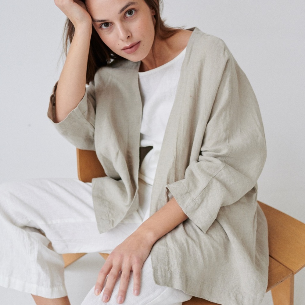 linefox juta linen jacket